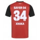 Bayer Leverkusen Granit Xhaka #34 Replike Domaci Dres 2024-25 Kratak Rukav